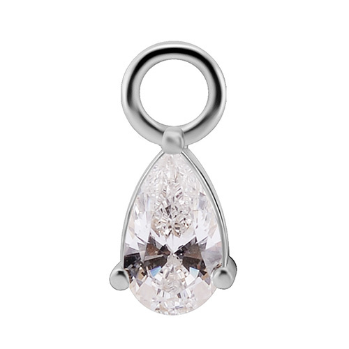 Charms - CoCr NF - silver - PREMIUM ZIRCONIA - D-052