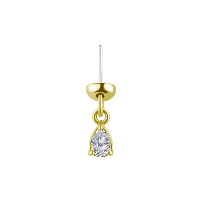 Attachment 18K gold teardrop Lab Created Diamonds - GD18K-062