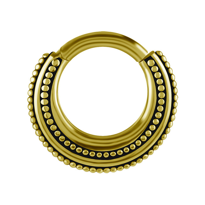 Piercing ring clicker - 18K gold - GD18K-054