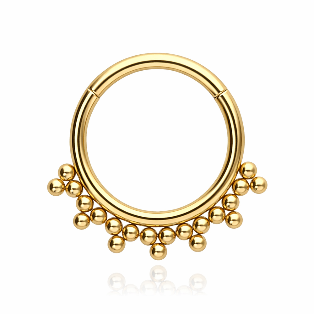 Titanium    ring clicker - silver - TK-017