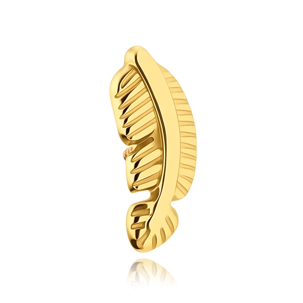 Titanium attachment feather - gold - TNA-207