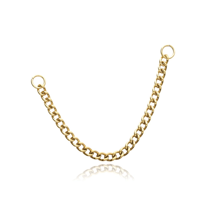 Titanium chain - gold - D-061