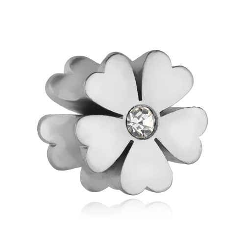 Plug flower - silver - PT-080