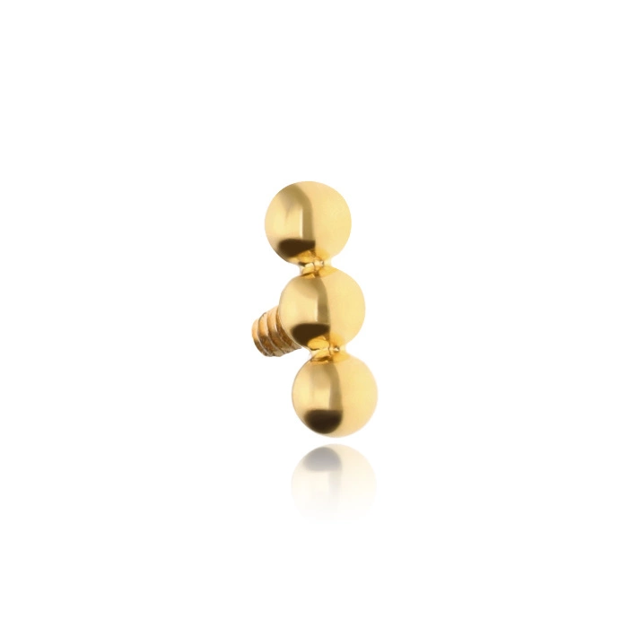 Titanium attachment - gold balls - TNA-073