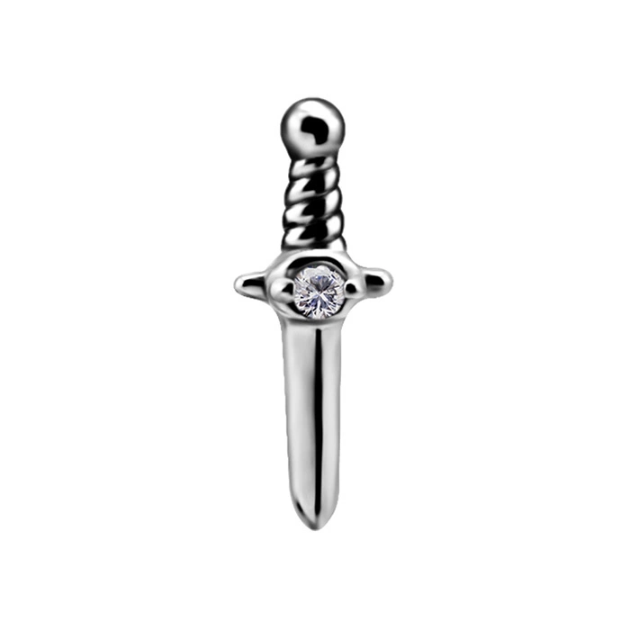 Attachment push in - with white zirconia - CoCr NF - gold - PI-027