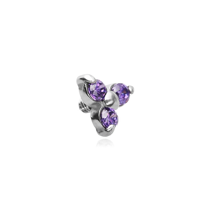 Dermal top with purple zircons - NA-008