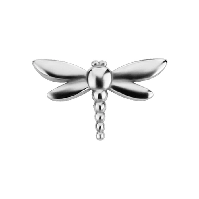 Attachment push in - with white zircons - CoCr NF - gold - PI-028