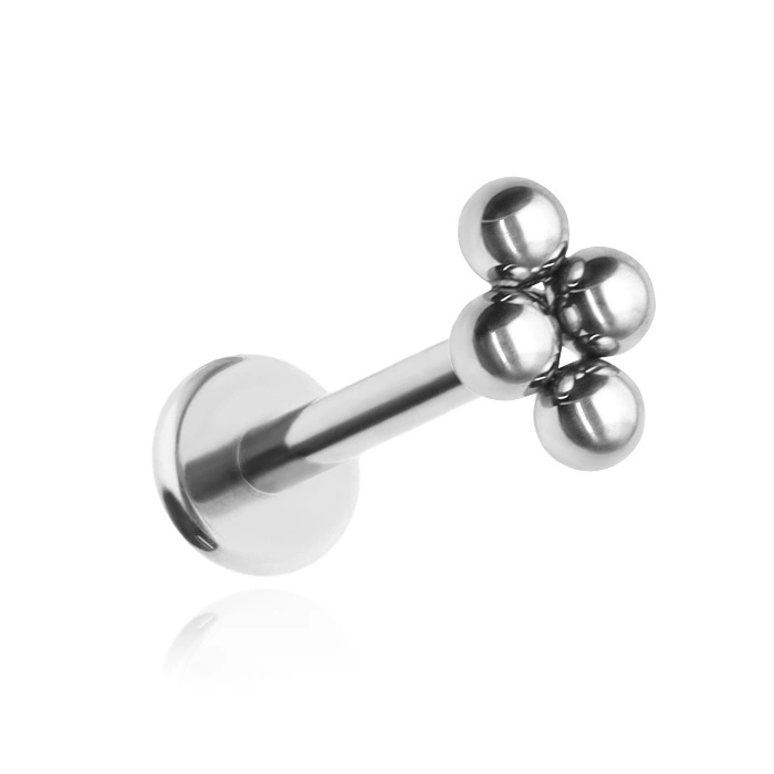 Titanium labret mini balls - silver