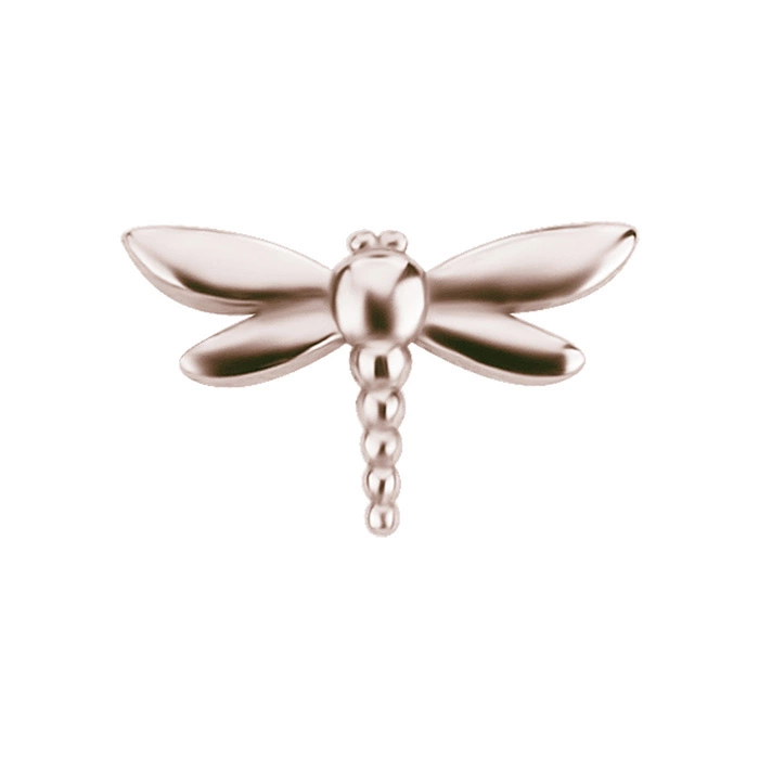 Attachment push in - with white zircons - CoCr NF - gold - PI-028