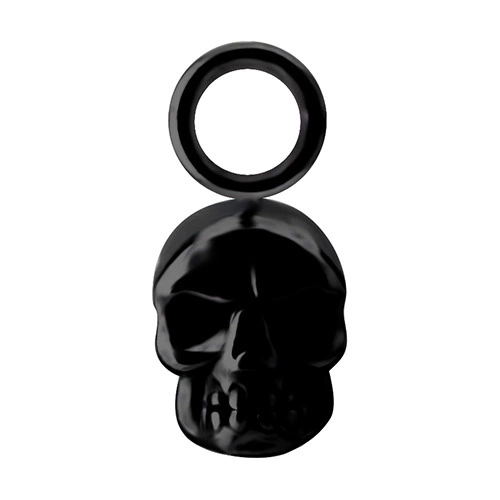 Charms - skull - black - D-008