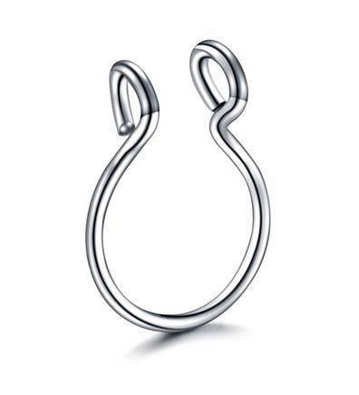 Fake septum - classic silver - FNS-047