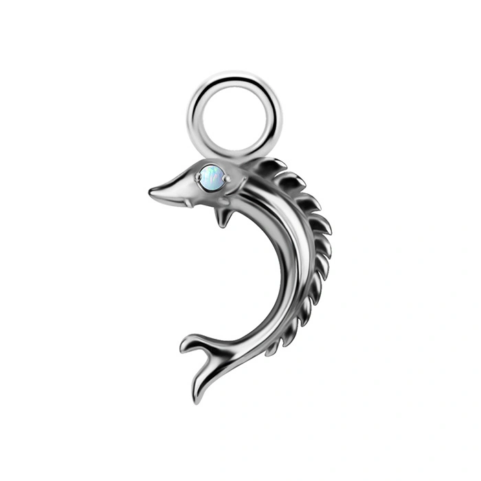 Charms - CoCr NF - triangle with white zircons - gold - D-070