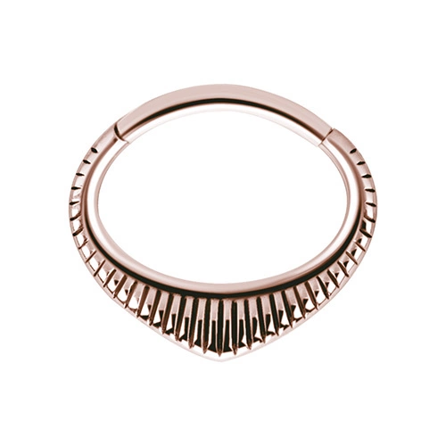 Earring clicker decorative - rose gold - K-061