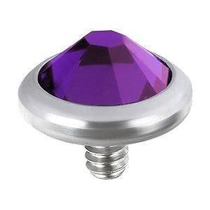 Dermal top with purple zirconia - NA-002