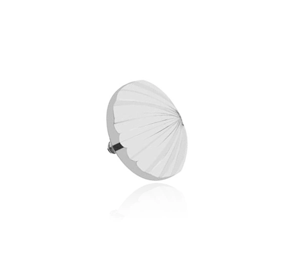 Titanium attachment shell - silver - TNA-078