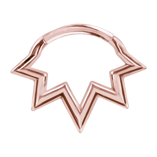 Rose gold clicker ring - K-051