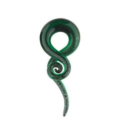 Glass Spiral swan green - right - PT-103