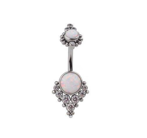 Titanium decorative Belly button ring - TPP-018