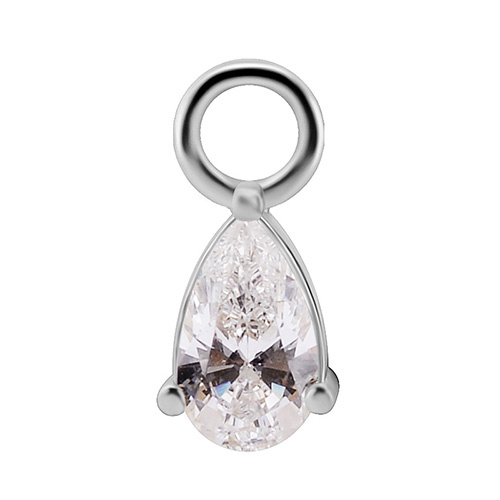 Charms - CoCr NF - silver - PREMIUM ZIRCONIA - D-052