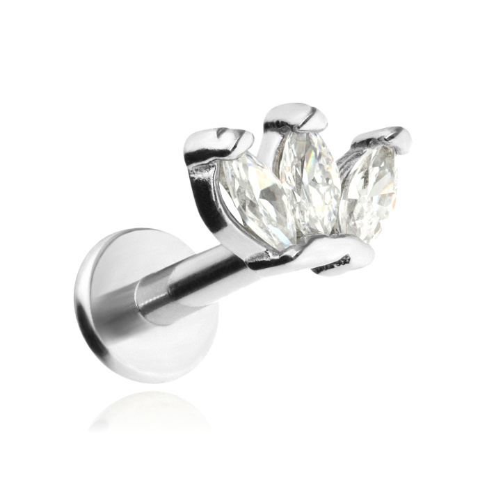 Labret silver decorative - LGW-014