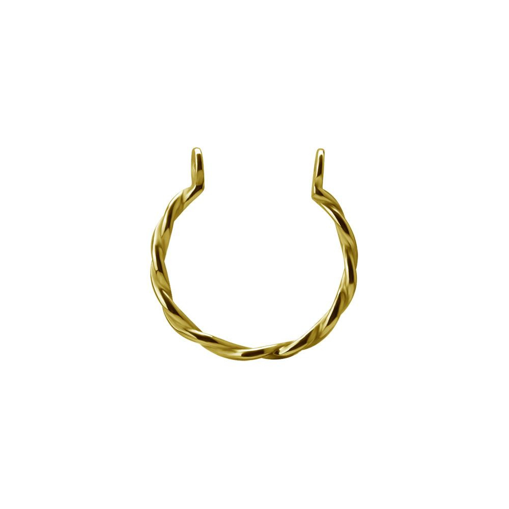 Decorative hoop for barbell - gold - D-002