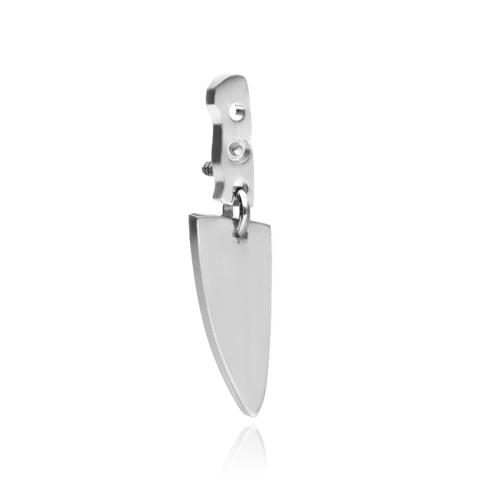 Titanium attachment knife - silver - TNA-089