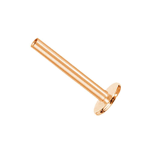 Titanium labret rod - female thread - rose gold - TCZ-003