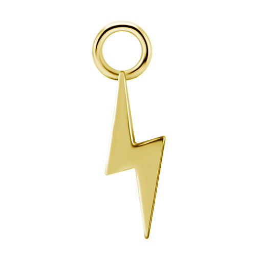 Charms - CoCr NF - gold lightning - D-053