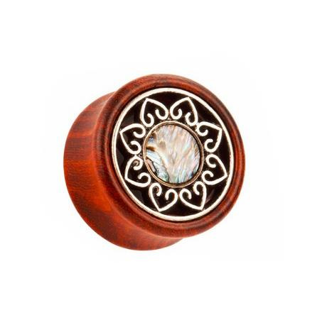 Wooden  plug - sun - ORGANIC - PT-025