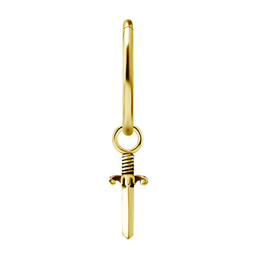 Charms - CoCr NF - dagger - gold - D-037