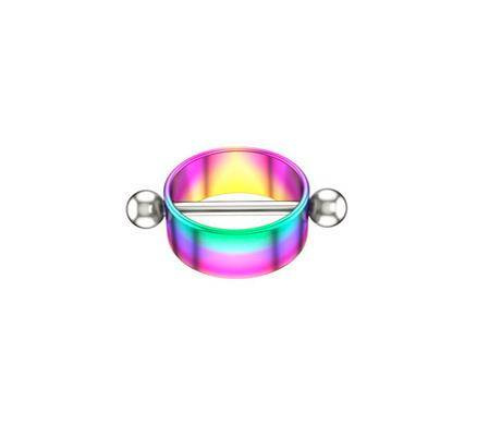 Decorative color nipple piercing - S-043