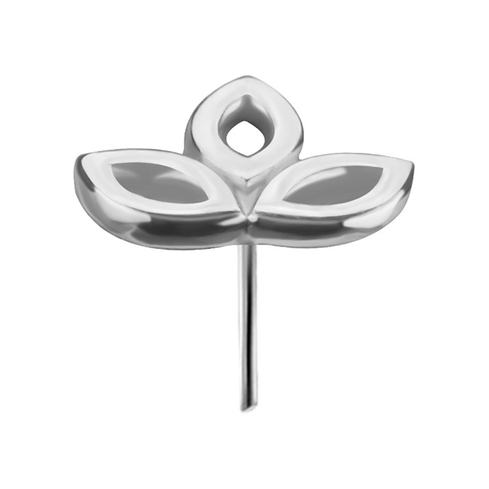 attachment 18K gold decorative - white gold - GD18K-036