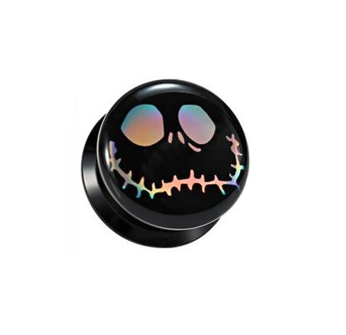 Screw-on acrylic plug - JACK HALLOWEEN - PT-021