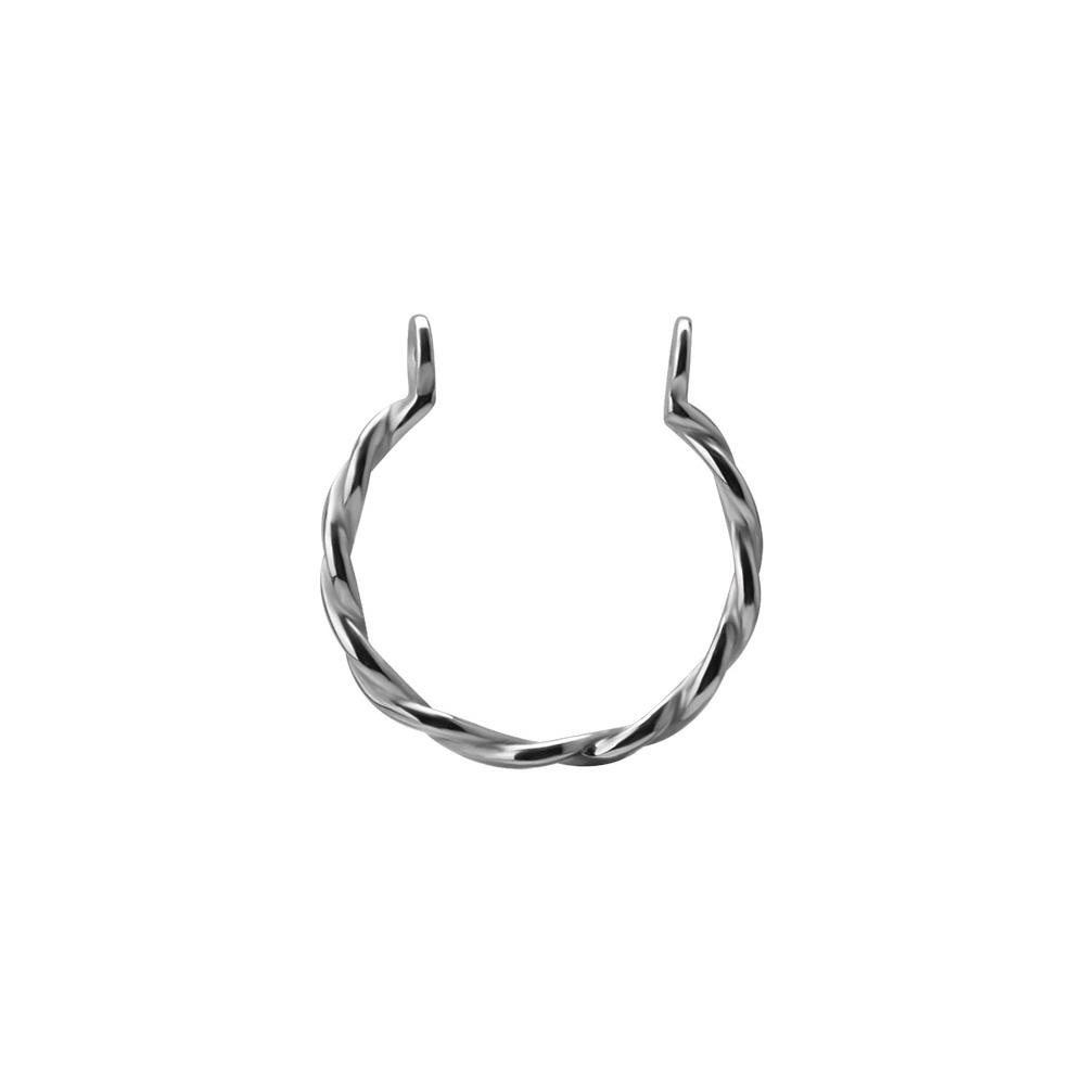 Decorative hoop for barbell - silver - D-002