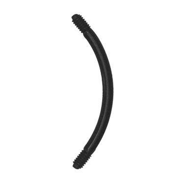 BioPlast classic rod curved barbell Black - BP-004