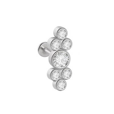 Labret silver decorative - LGW-018