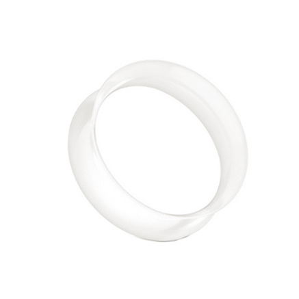 Silicone tunnel white  earskin - PT-001