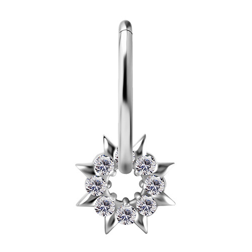 Charms - CoCr NF - decorative silver - PREMIUM ZIRCONIA - D-046