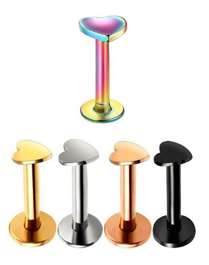 Labret heart gold - LGW-002