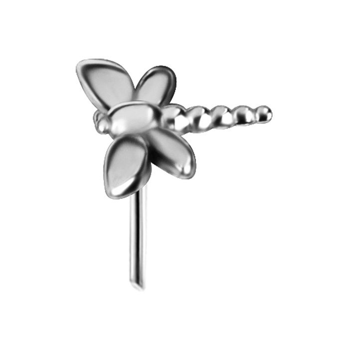 Attachment push in - with white zircons - CoCr NF - gold - PI-028
