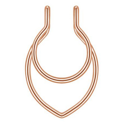 Fake septum rose gold - FNS-003