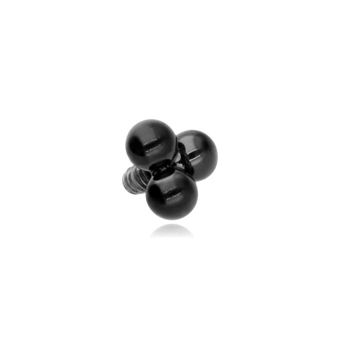 Titanium attachment for pins - black balls - TNA-061