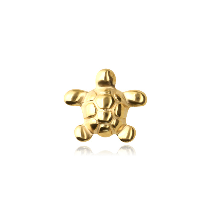 Titanium attachment for pins gold turtle - TNA-132