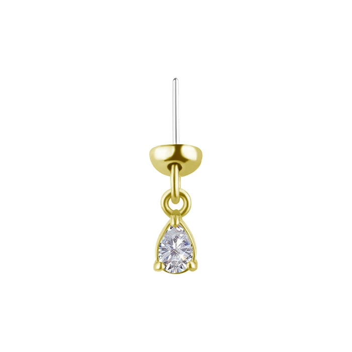 Attachment 18K gold teardrop Lab Created Diamonds - GD18K-062