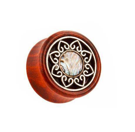 Wooden  plug - sun - ORGANIC - PT-025