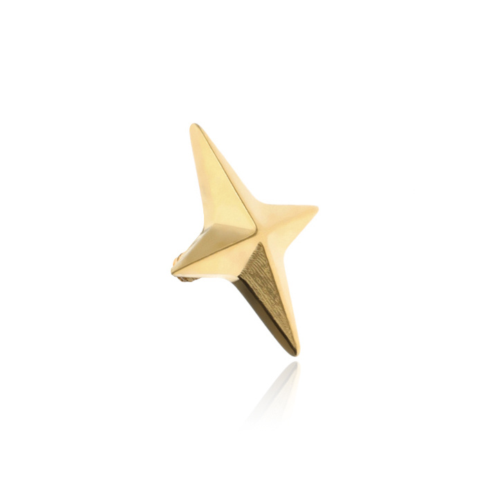 Titanium attachment star - gold - TNA-071