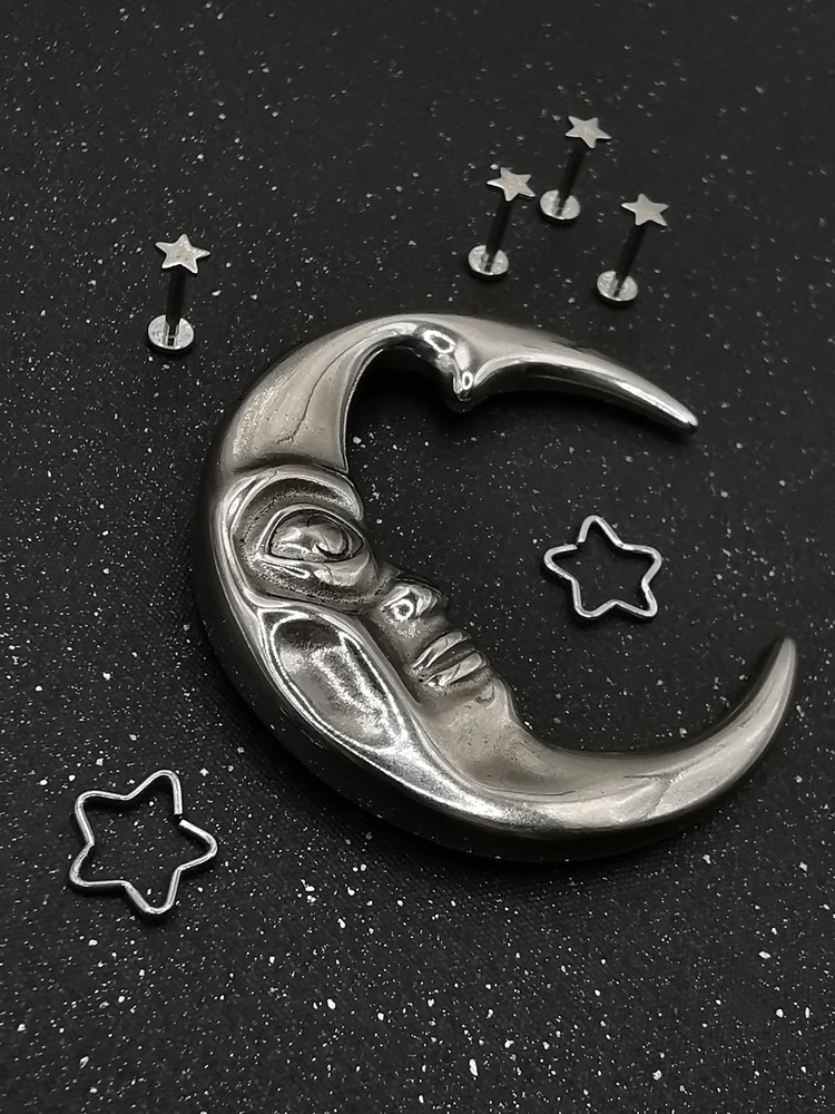 Labret star silver - LGW-003