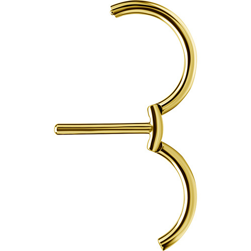 Nipple ring - gold   clicker - S-014