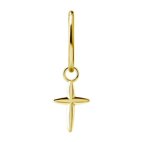 Charms - CoCr NF - gold cross - D-048