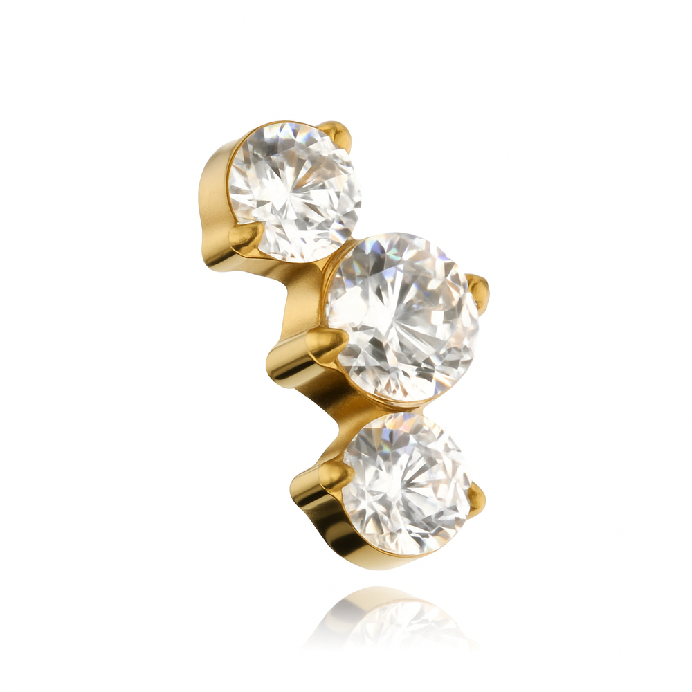 Titanium attachment for pins - white zirconia - TNA-037